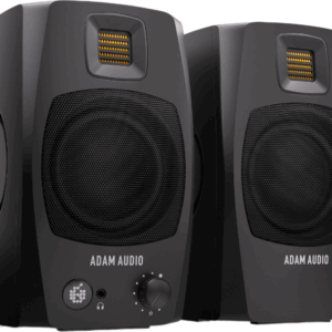 Adam Audio D3V Desktop Monitor Pair in BLACK