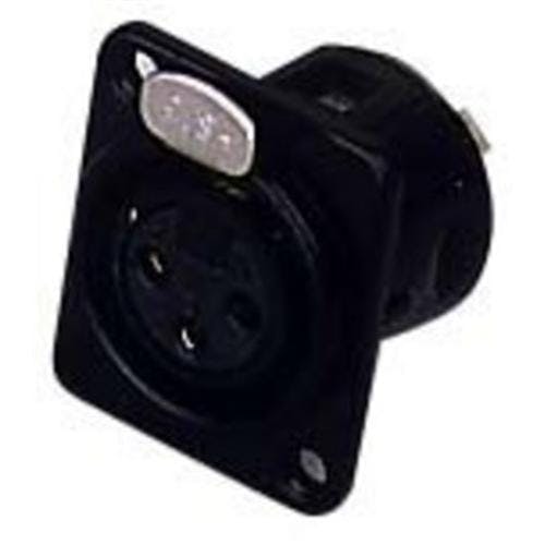 Andertons Pro Sound Black Female XLR Chassis