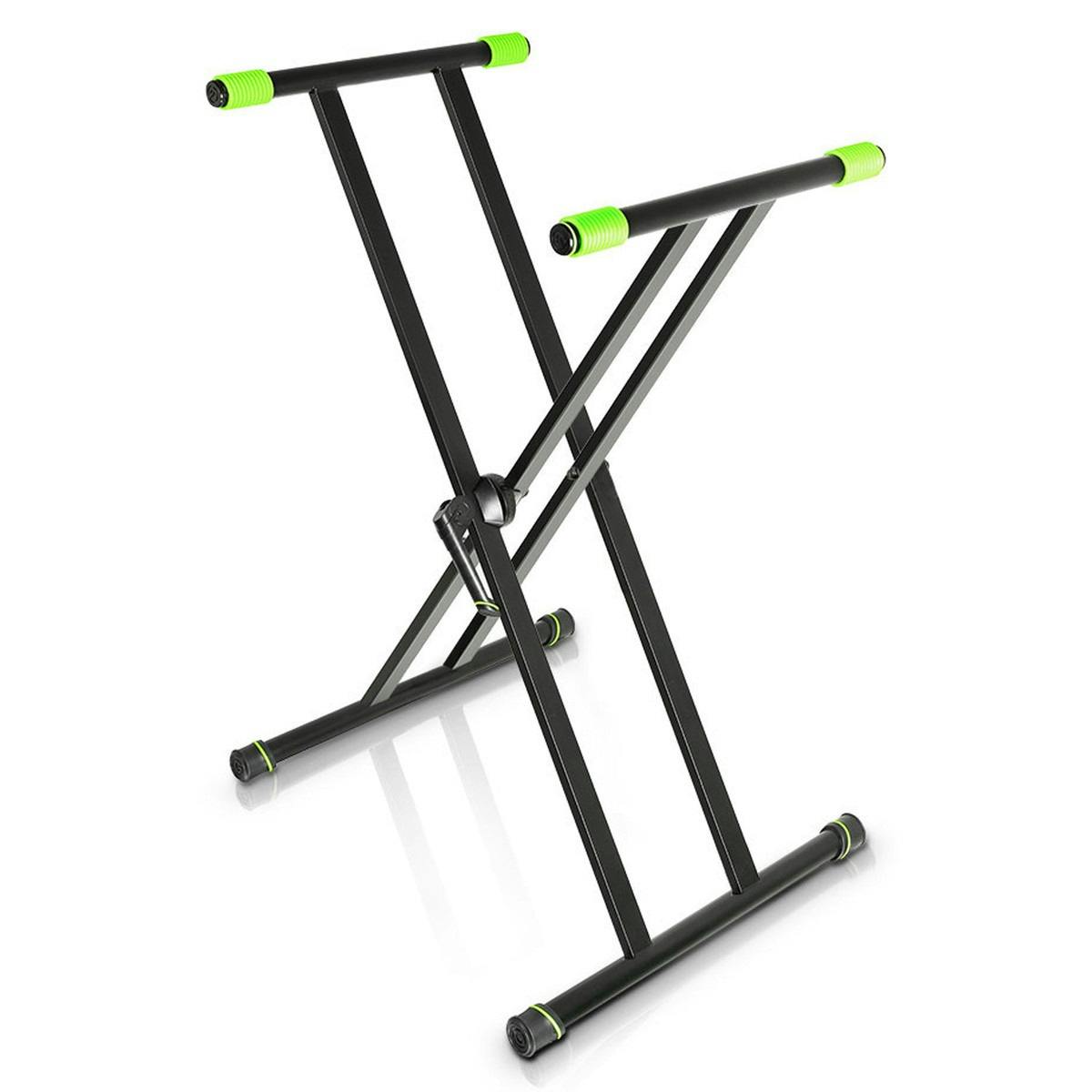 Gravity Double Braced X-Frame Keyboard Stand in Black