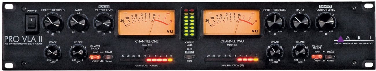 ART Pro VLA II - Two Channel Vactrol-based Compressor