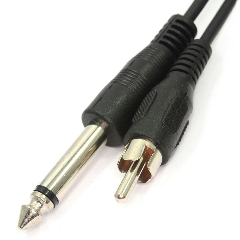6.3mm Mono Jack to Phono Plug 3m