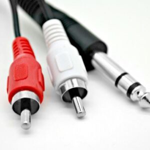 Andertons Pro Sound 6.3mm Stereo Jack Plug to 2 x Phono Plugs 1.2m