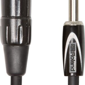 Roland RCC-15-TRXM Black Series 15ft/4.5m Interconnect Cable, TRS Male To XLR Male