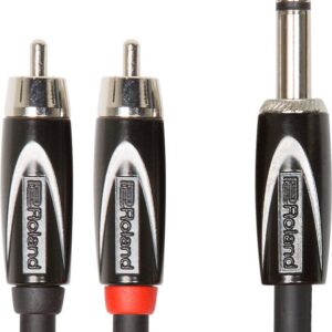 Roland 5ft / 1.5m interconnect cable, 1/4 inch trs (male)-dual rca