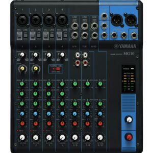 Yamaha MG10 Mixer w/ 4 Mic Inputs & One-knob Compressors