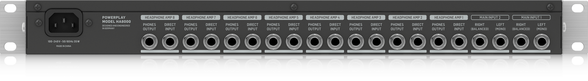 Behringer HA8000 V2 - Rack Mount Headphone Amp