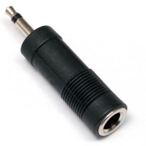 3.5mm Mono Jack to 6.35mm Mono Socket Adaptor