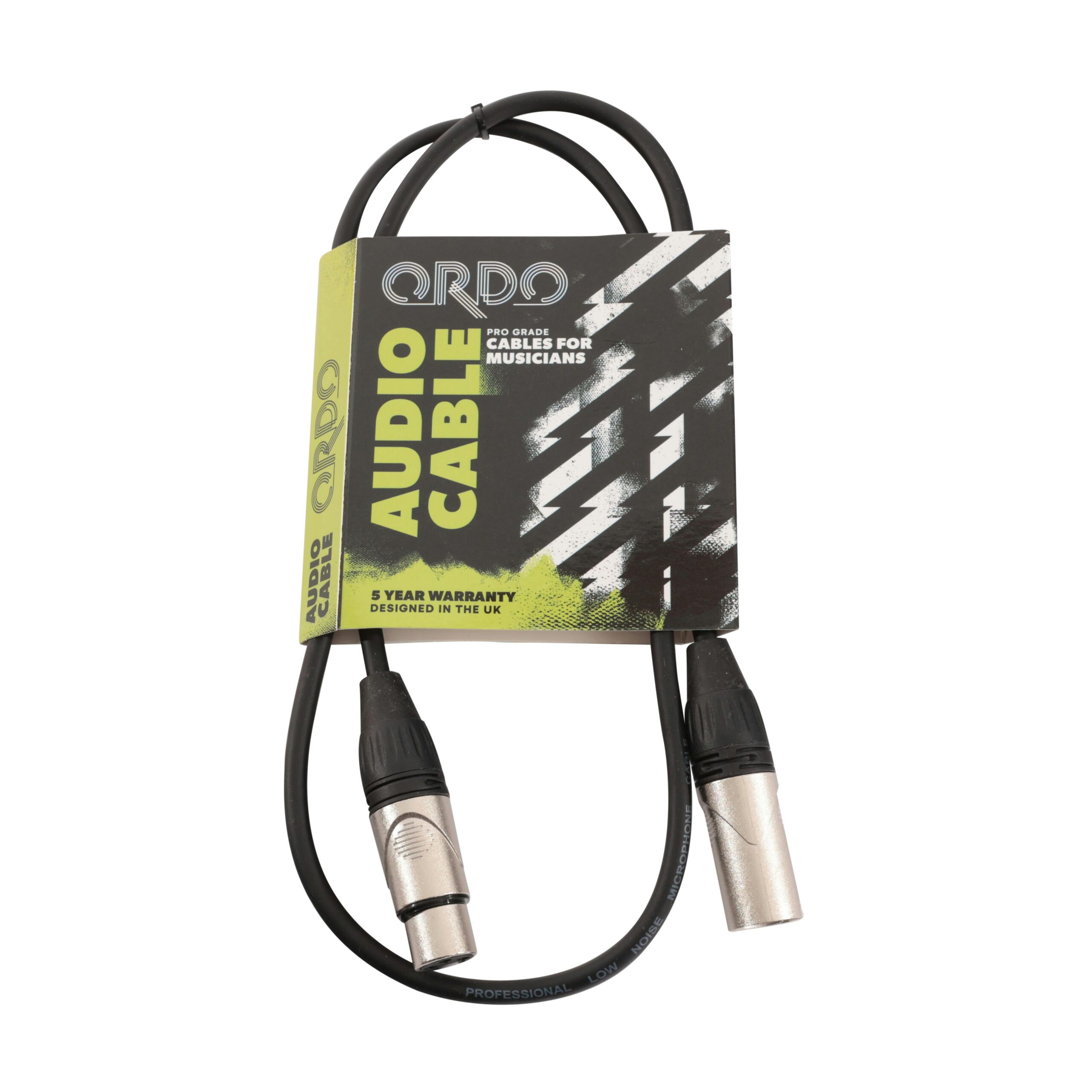 Ordo Deluxe Microphone Cable XLR to XLR 1m 3 feet