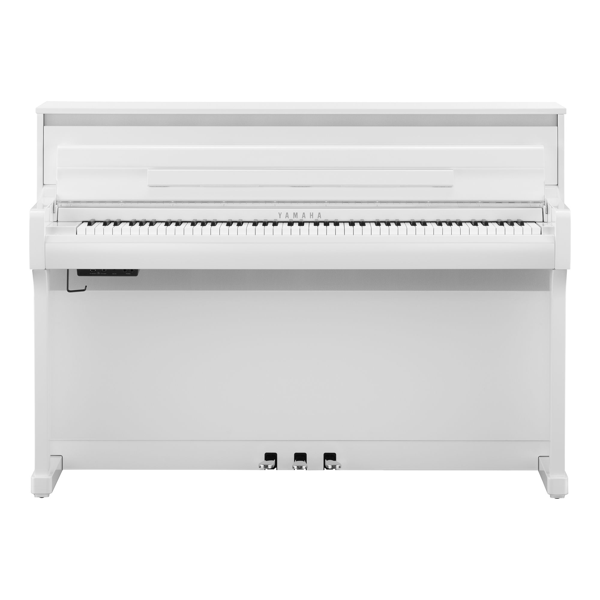 Yamaha Clavinova CLP885PWHUK home piano in Polished White
