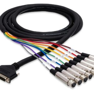 Hosa DB25 to 8 X Female XLR Loom - 3 Metre