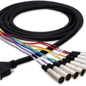 Hosa DB25 to 8 X Male XLR Loom - 3 Metre