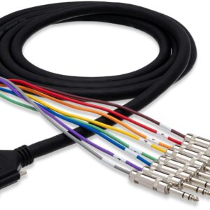Hosa DB25 to 8 X TRS Jack Loom - 3 Metre