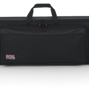 Gator Cases Rigid EPS Foam Lightweight Case with Wheels for Slim 61 Note Keyboards