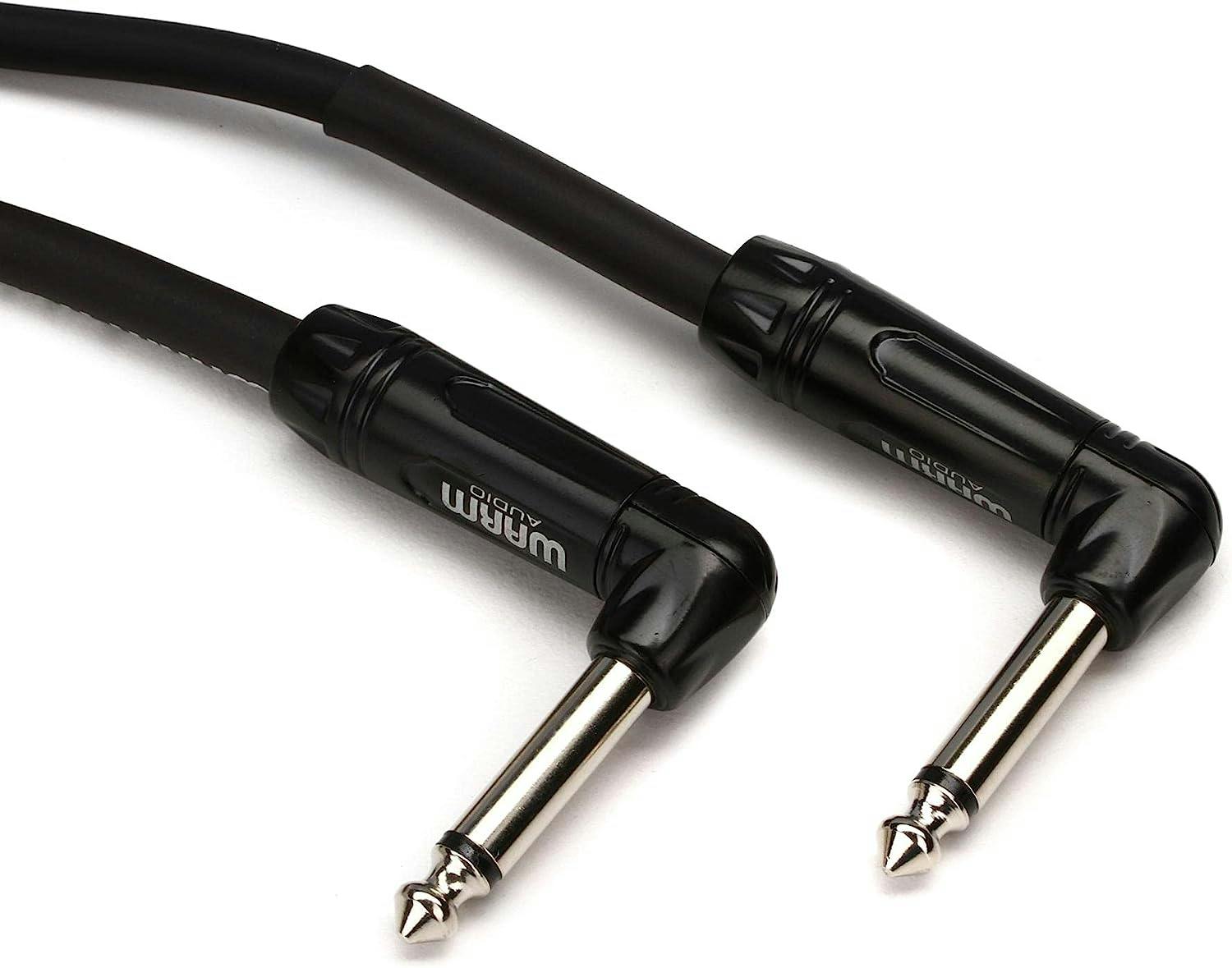 Warm Audio Pro Series Both Ends RightAngle Instrument Cable 6-inch / 0.2m