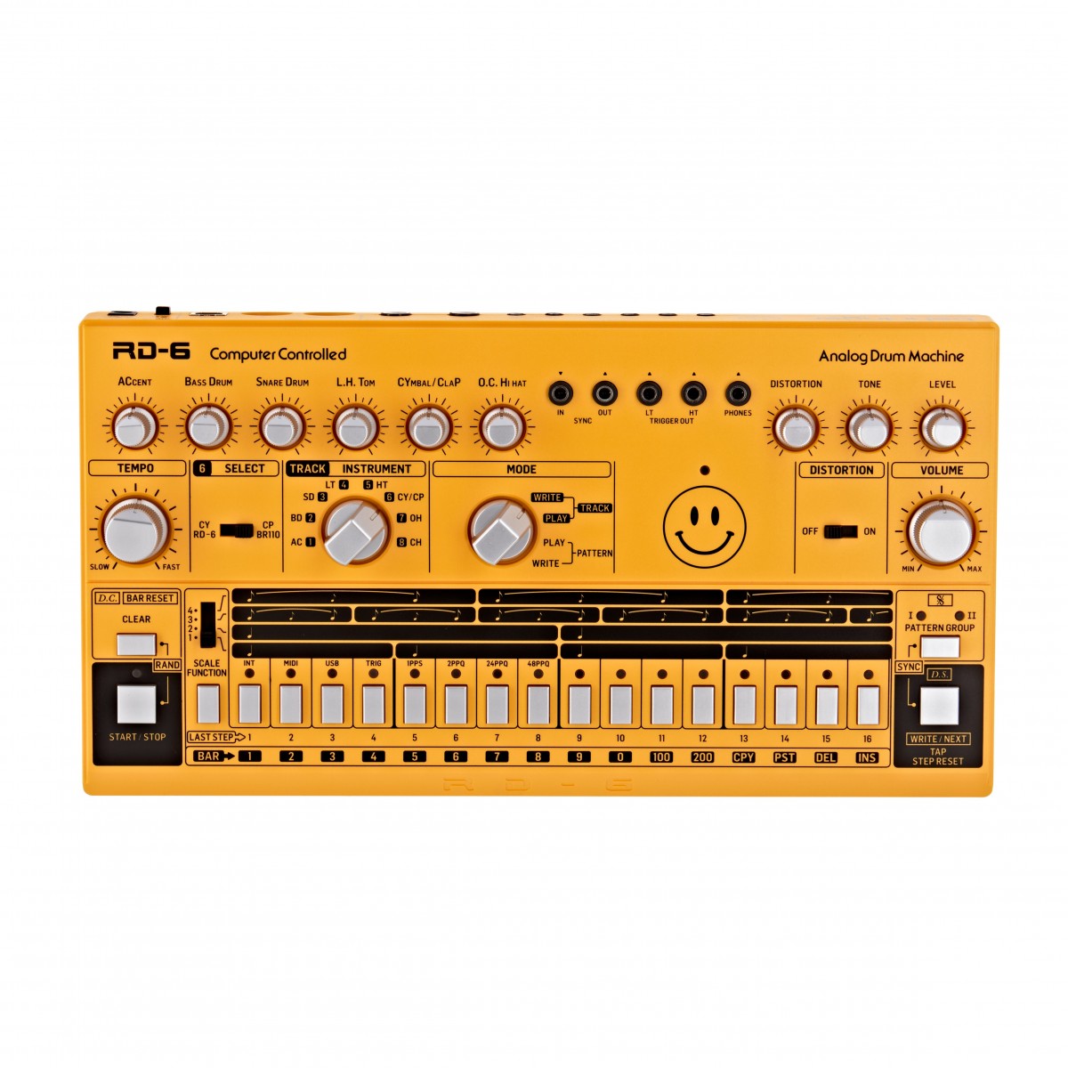 Behringer RD-6 Drum Machine, Yellow