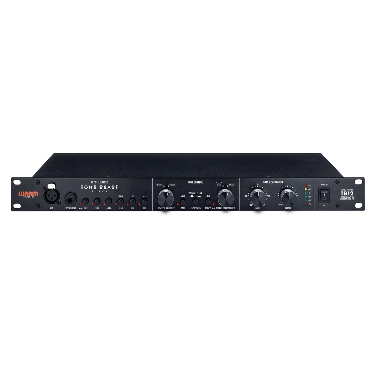 Warm Audio TB12 Black, Tone Beast Tone Shaping Mic Preamp