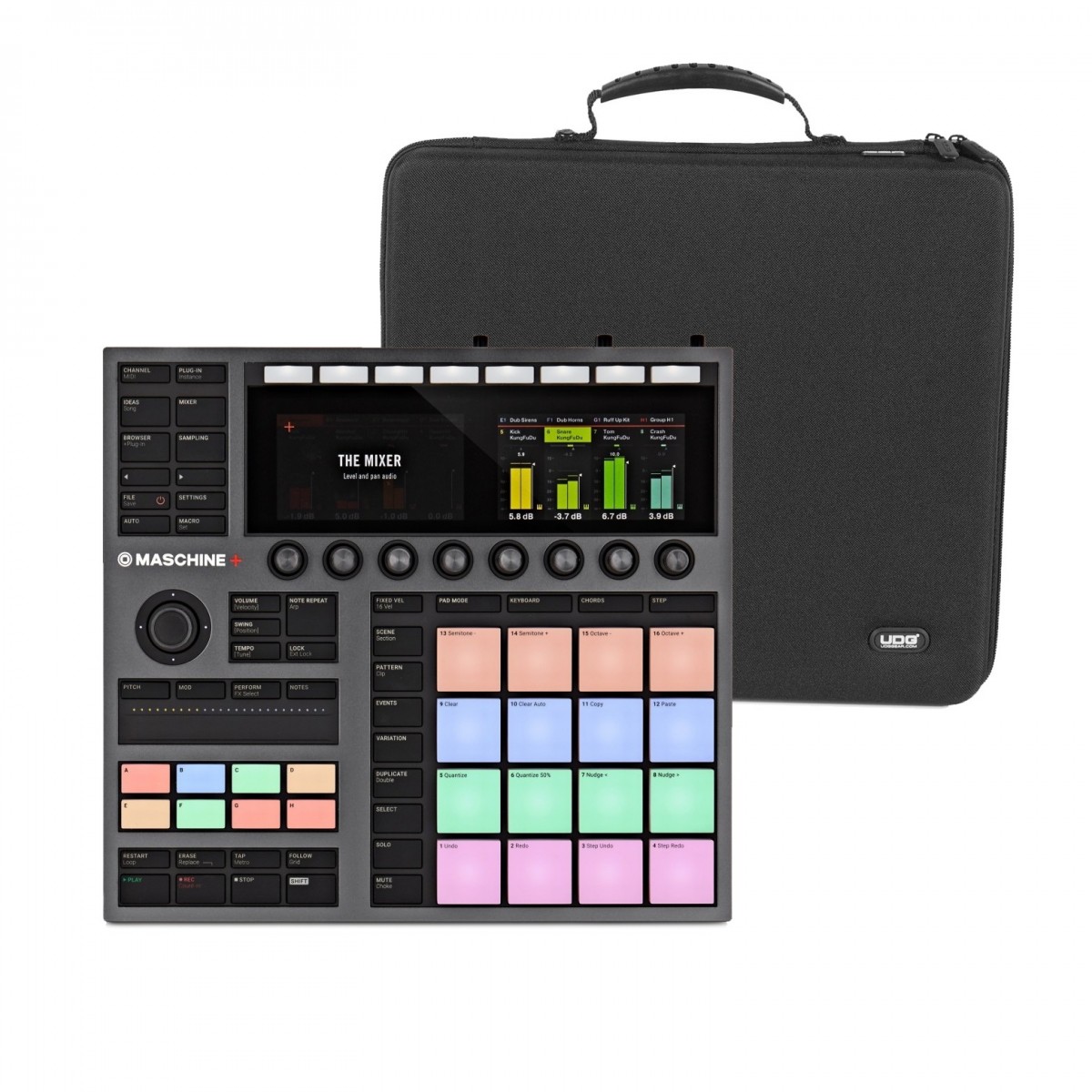 Native Instruments Maschine+ with UDG Creator Case