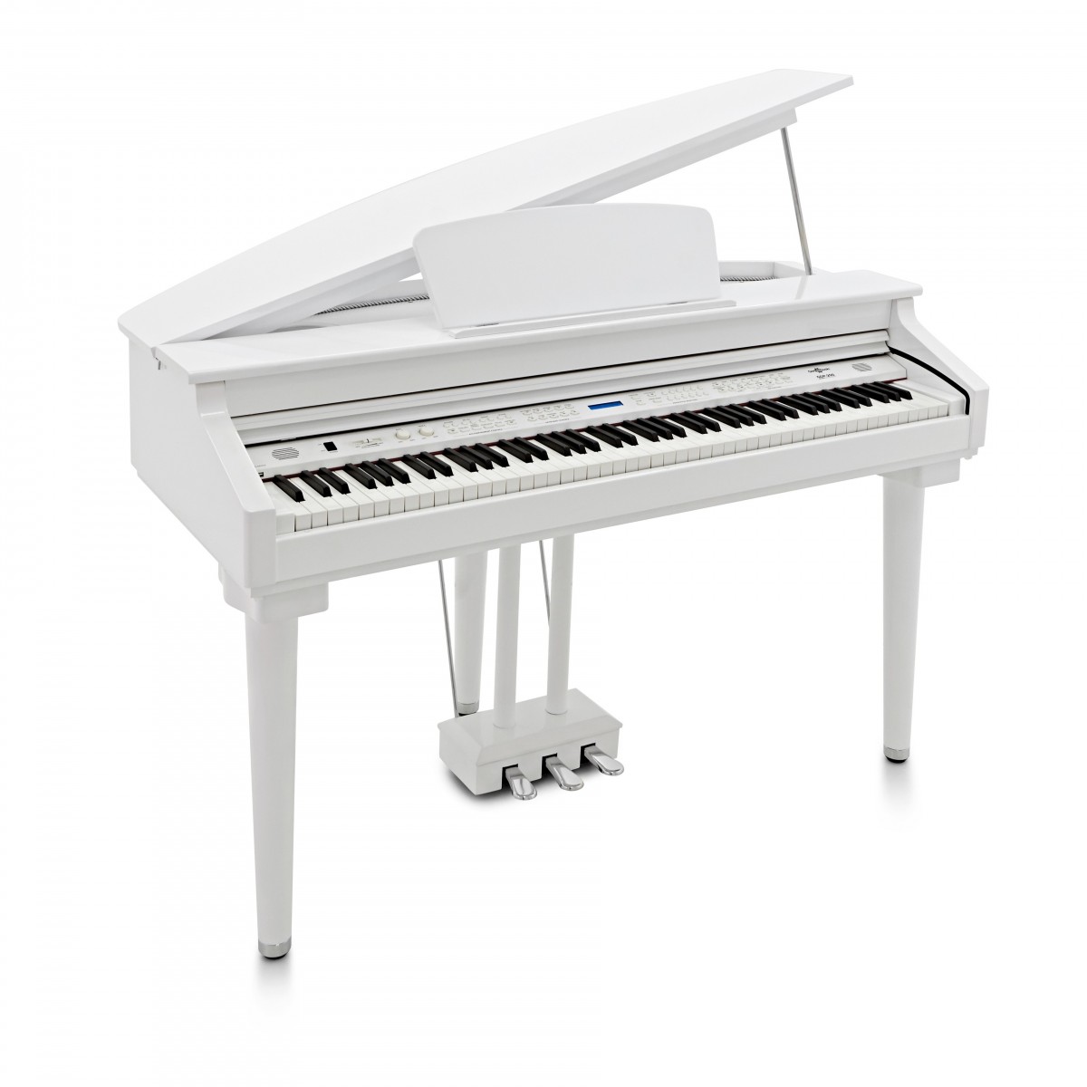 GDP-200 Digital Grand Piano by Gear4music, Gloss White - Nearly New