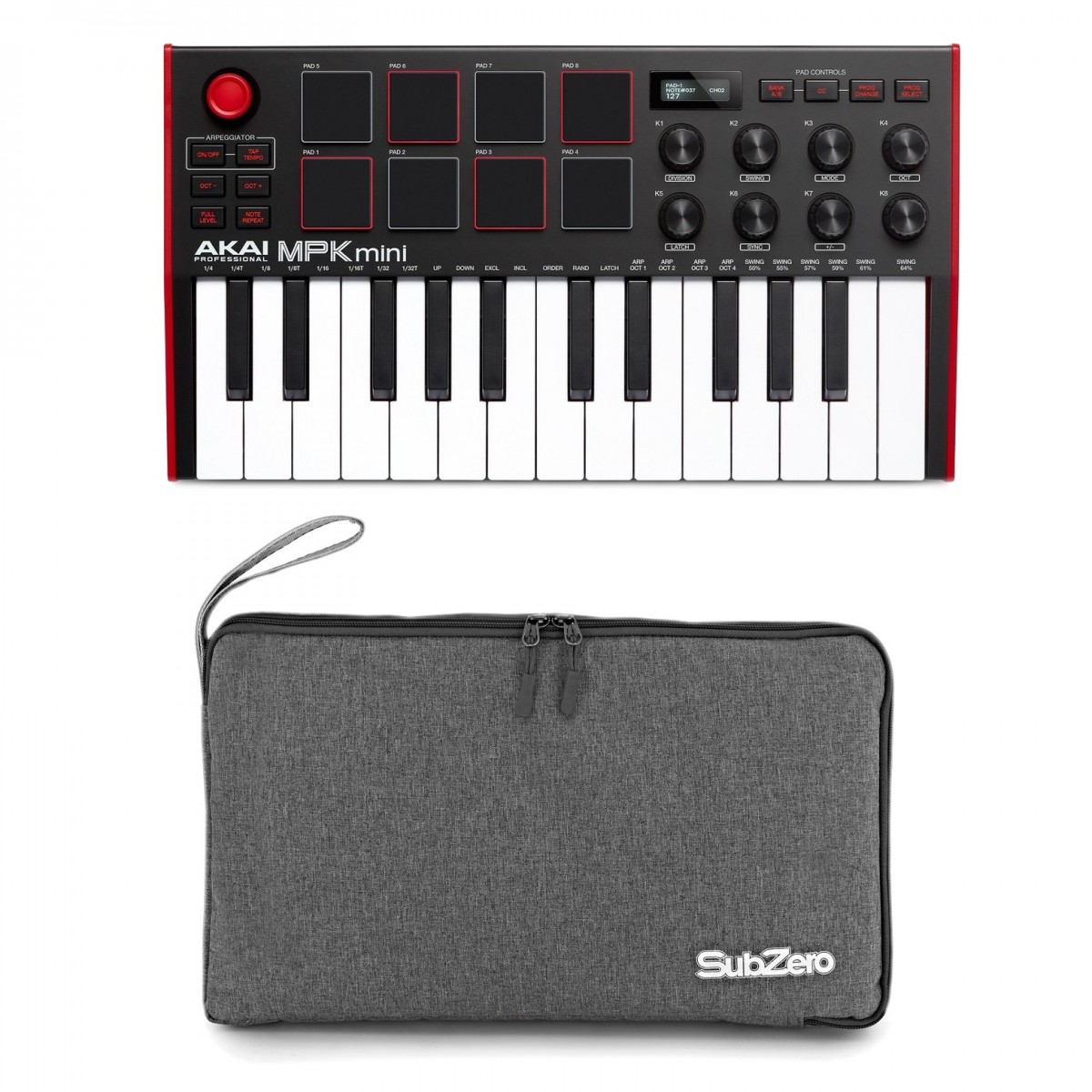 Akai Professional MPK Mini MK3 MIDI Keyboard with Subzero Bag