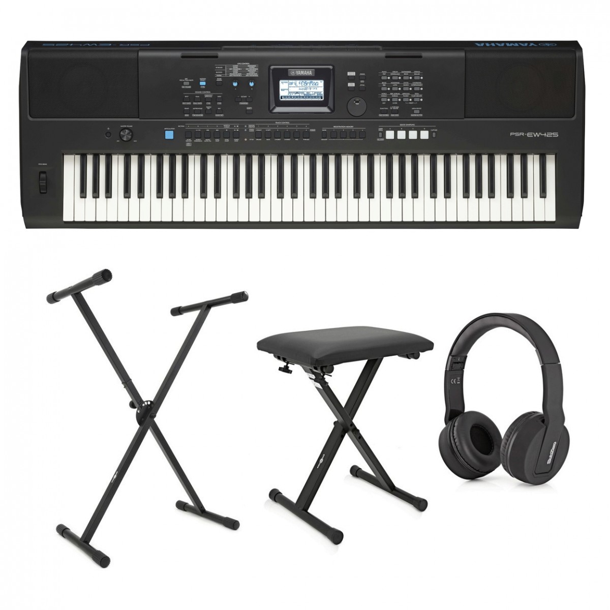 Yamaha PSR EW425 Digital Keyboard Pack