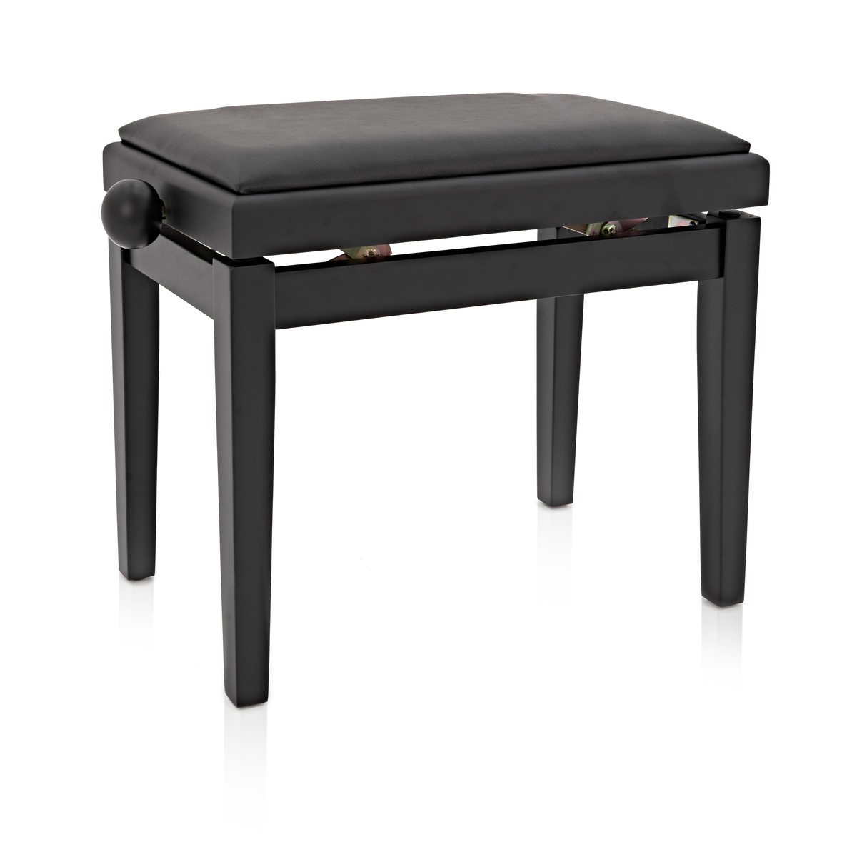 Adjustable Piano Stool by Gear4music, Matte Black