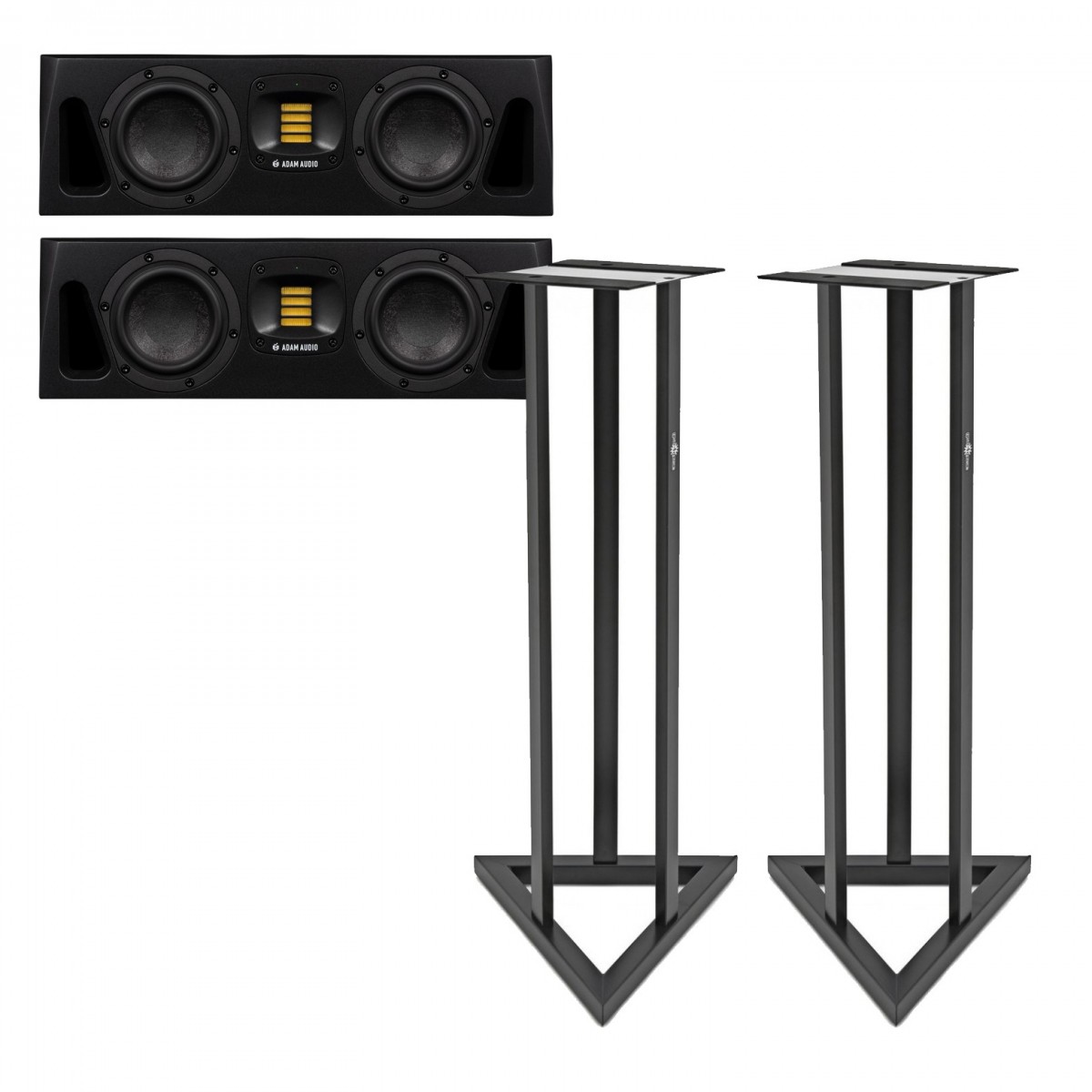 ADAM Audio A44H Active Studio Monitors, Includes Stands