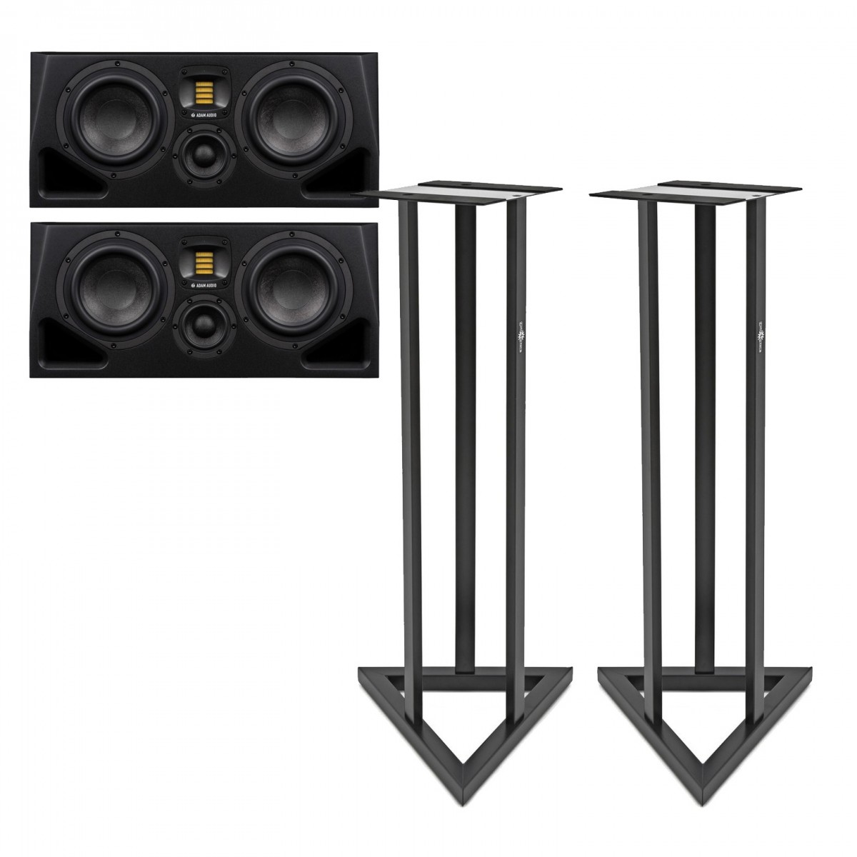 ADAM Audio A77H Active Studio Monitors, Includes Stands