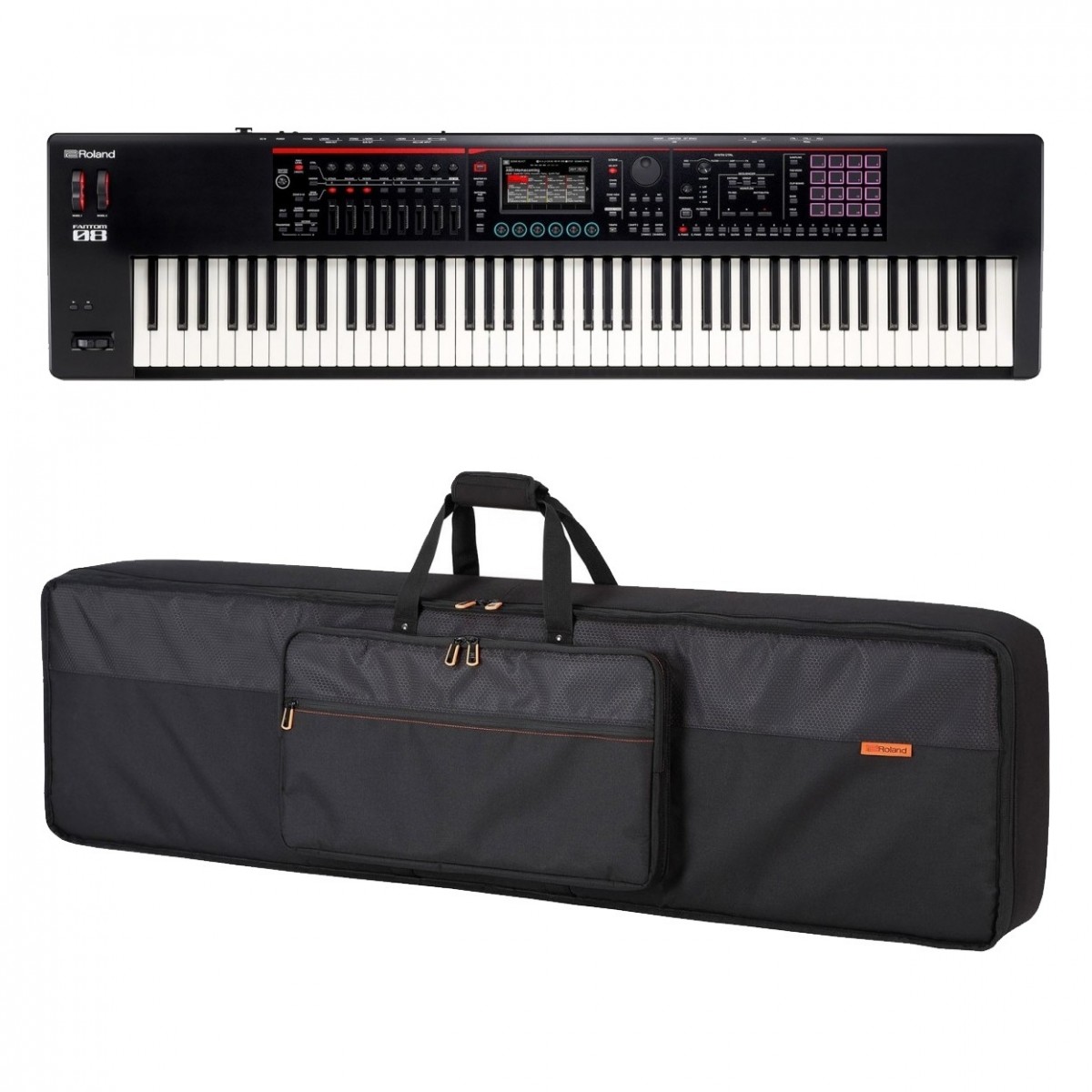 Roland Fantom-08 Synthesizer Keyboard with Bag