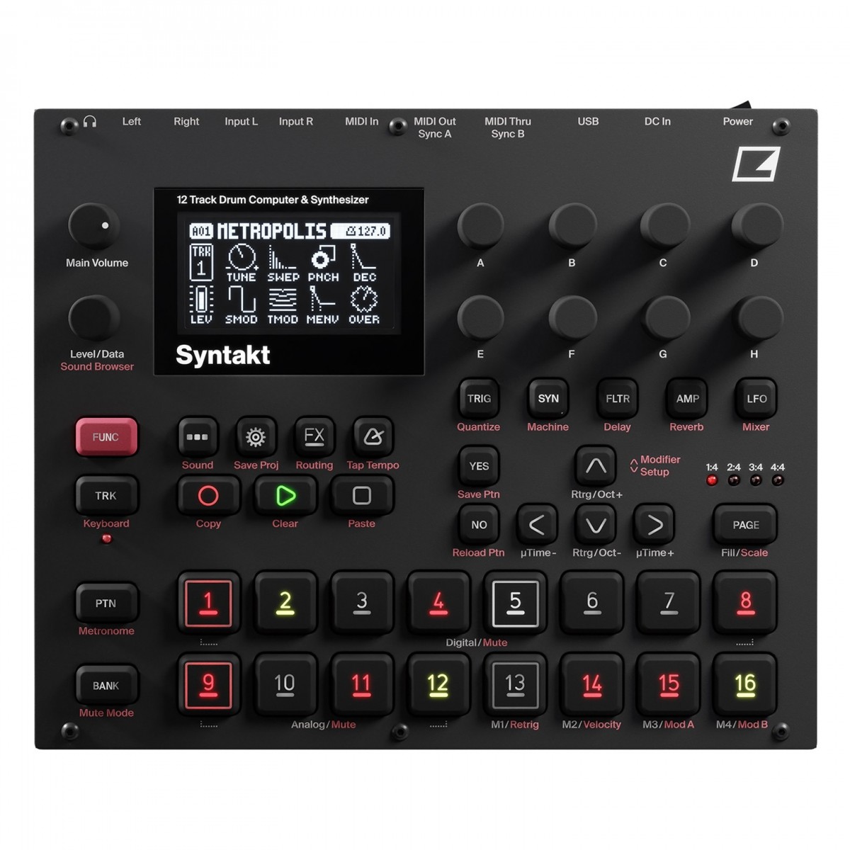 Elektron Syntakt Drum Machine and Synthesizer