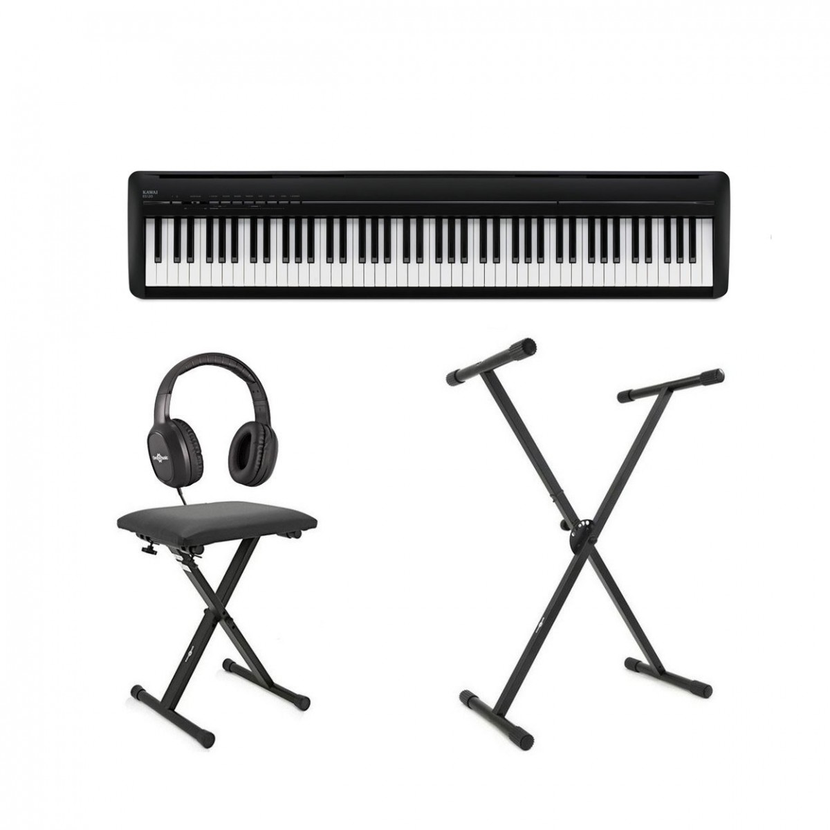 Kawai ES120 Digital Stage Piano X Frame Package, Black
