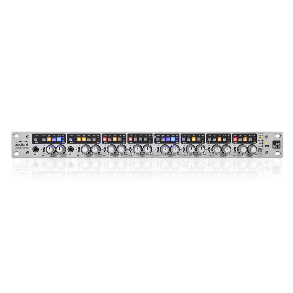 Audient ASP880 8-Channel Class A Microphone Preamplifier and ADC
