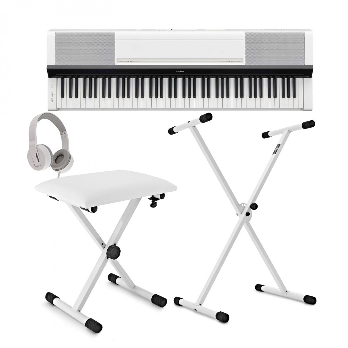 Yamaha P-S500 Digital Piano X Frame Package, White