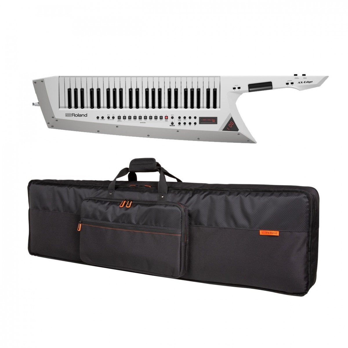 Roland AX-Edge Keytar, White with Bag