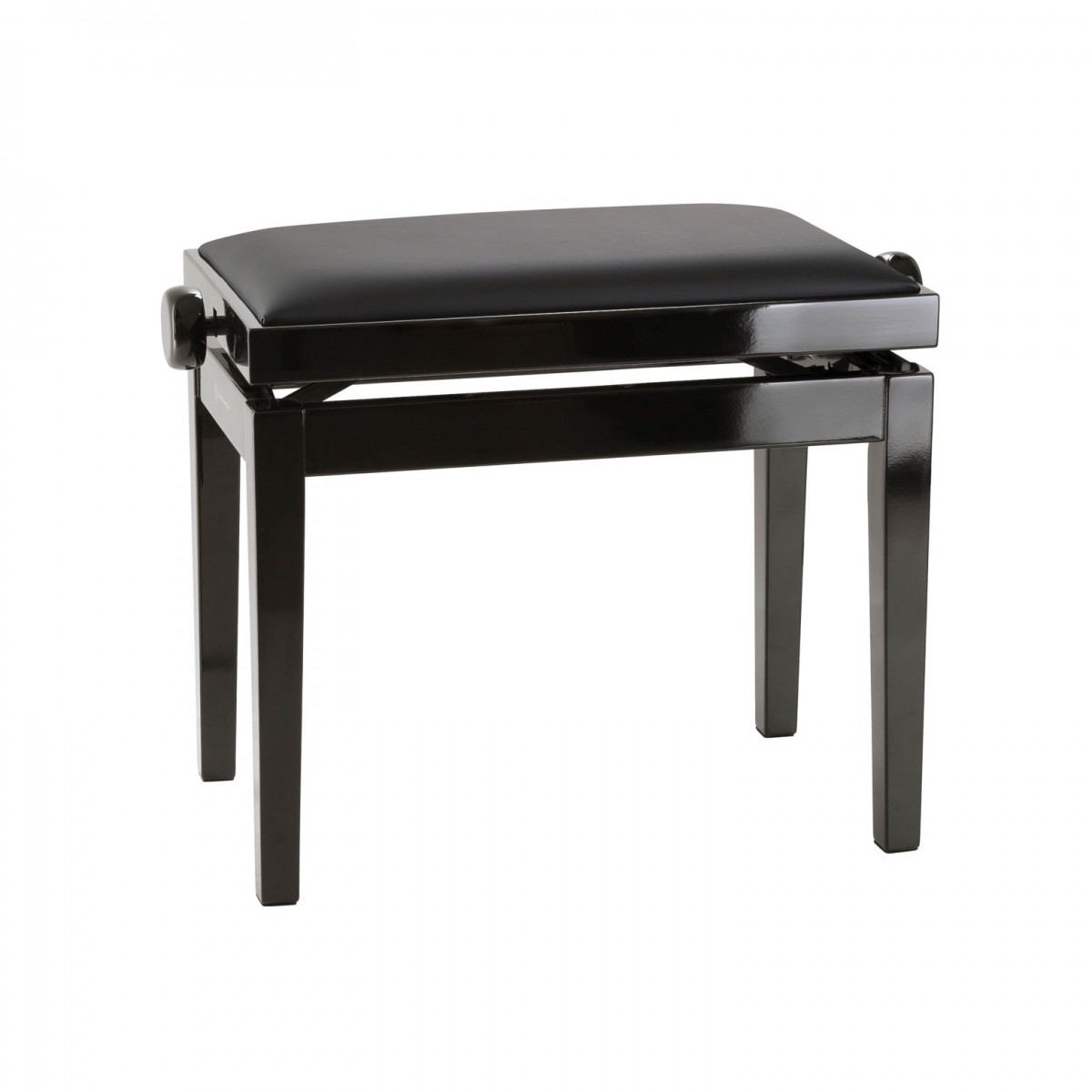 K&M 13970 Piano Bench, Imitation Leather, Gloss Black