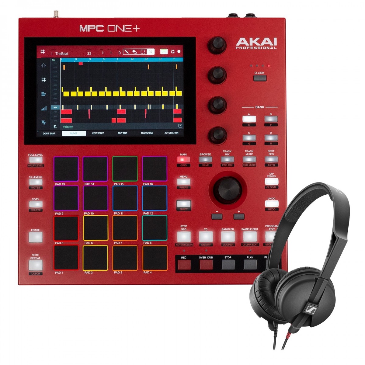 Akai MPC One + Standalone Centre with Sennheiser HD25 Light