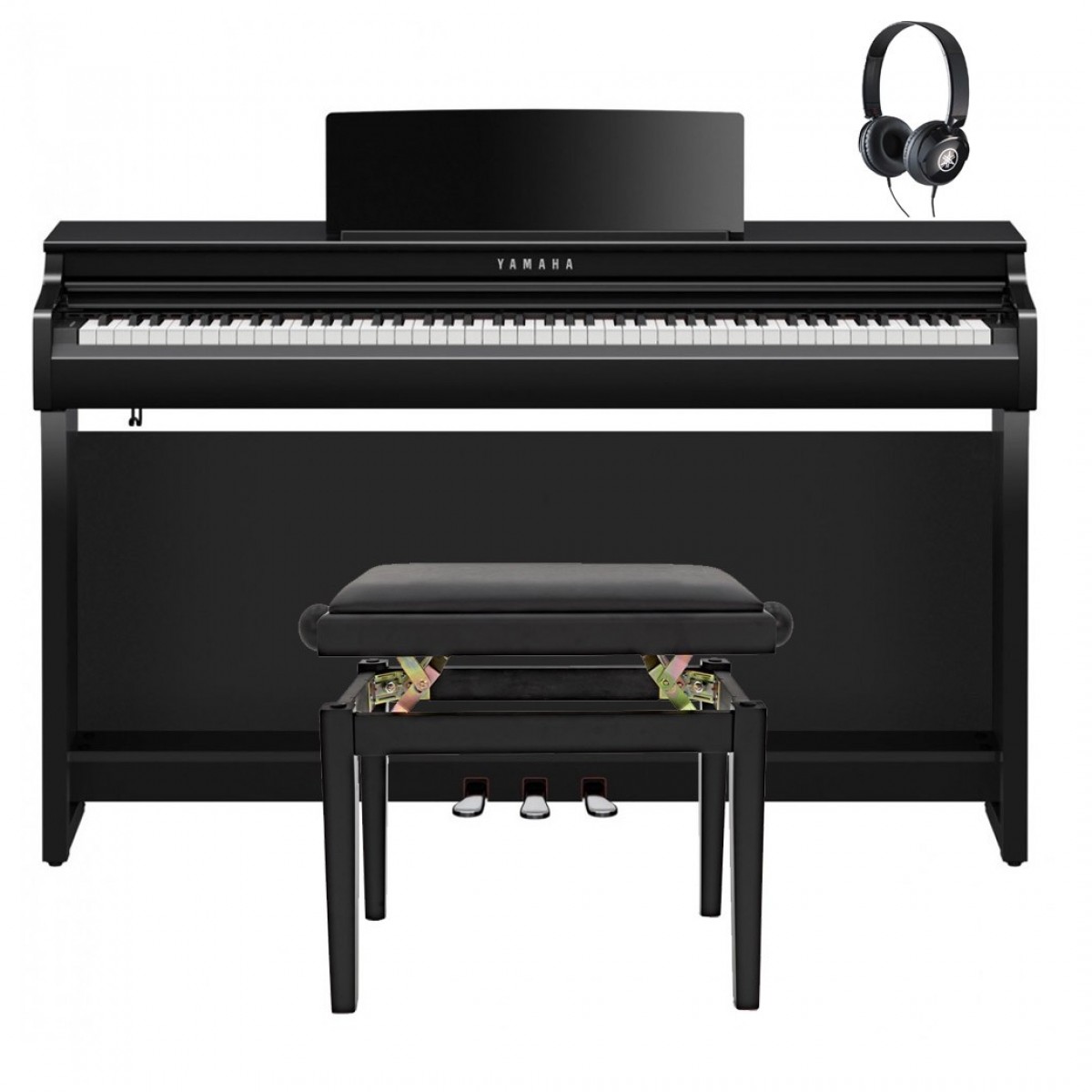 Yamaha CLP 825 Digital Piano Package, Polished Ebony