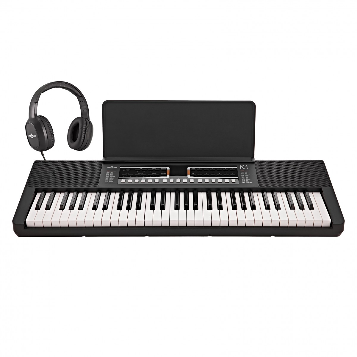K1 61-Note Keyboard by Gear4music, Headphone Pack