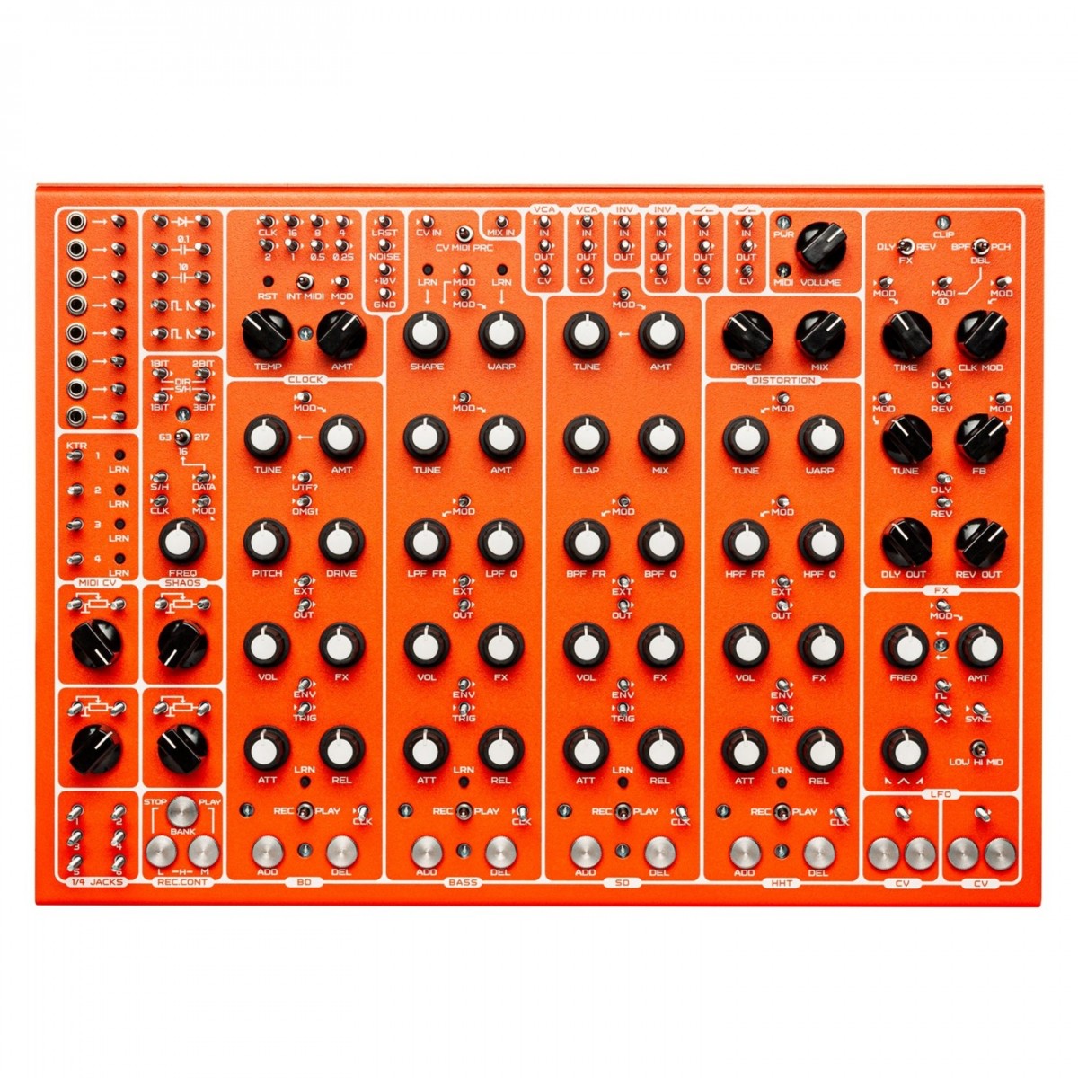 SOMA Laboratory PULSAR-23 Organismic Drum Machine, Orange (Screw)