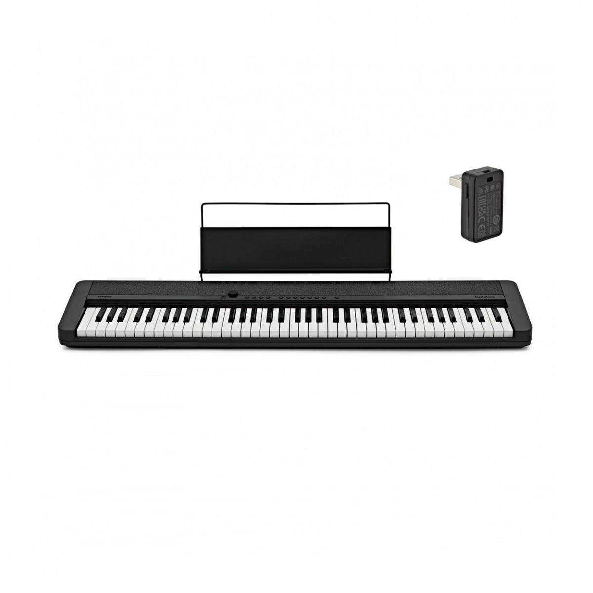 Casio CT-S1 76 Key Portable Keyboard with Bluetooth, Black