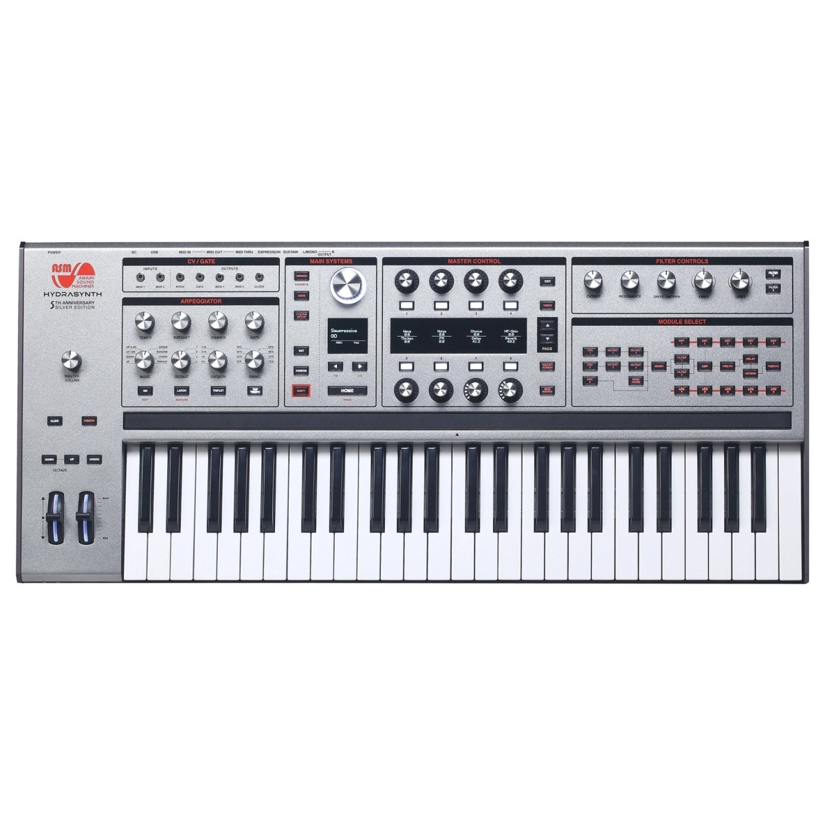 ASM Hydrasynth Digital Wave Morphing Synthesizer, Silver Edition