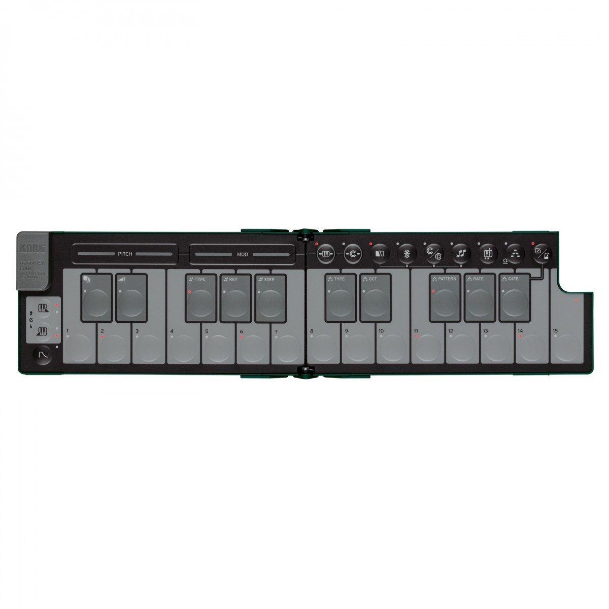 Korg nanoKEY Fold, Alpine Green
