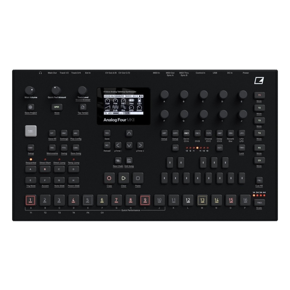 Elektron Analog Four MKII Synthesizer - Ex Demo
