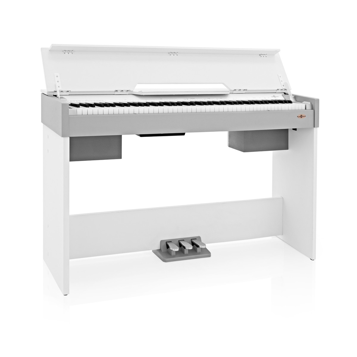 DP-7 Compact Digital Piano by Gear4music, White & Grey