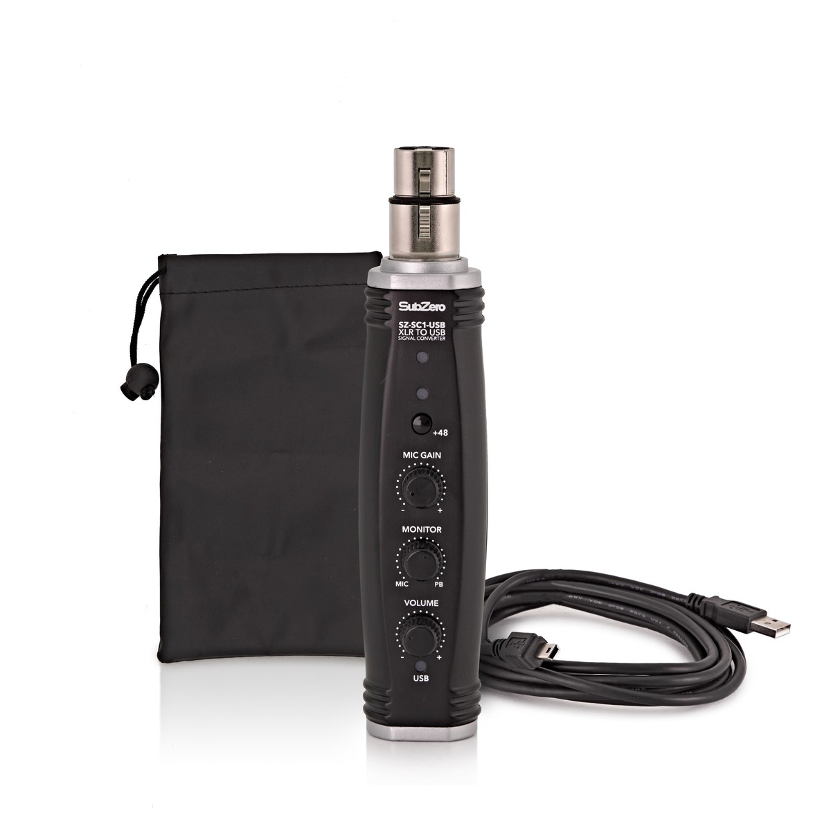 SubZero XLR to USB Signal Converter and Mic Preamp