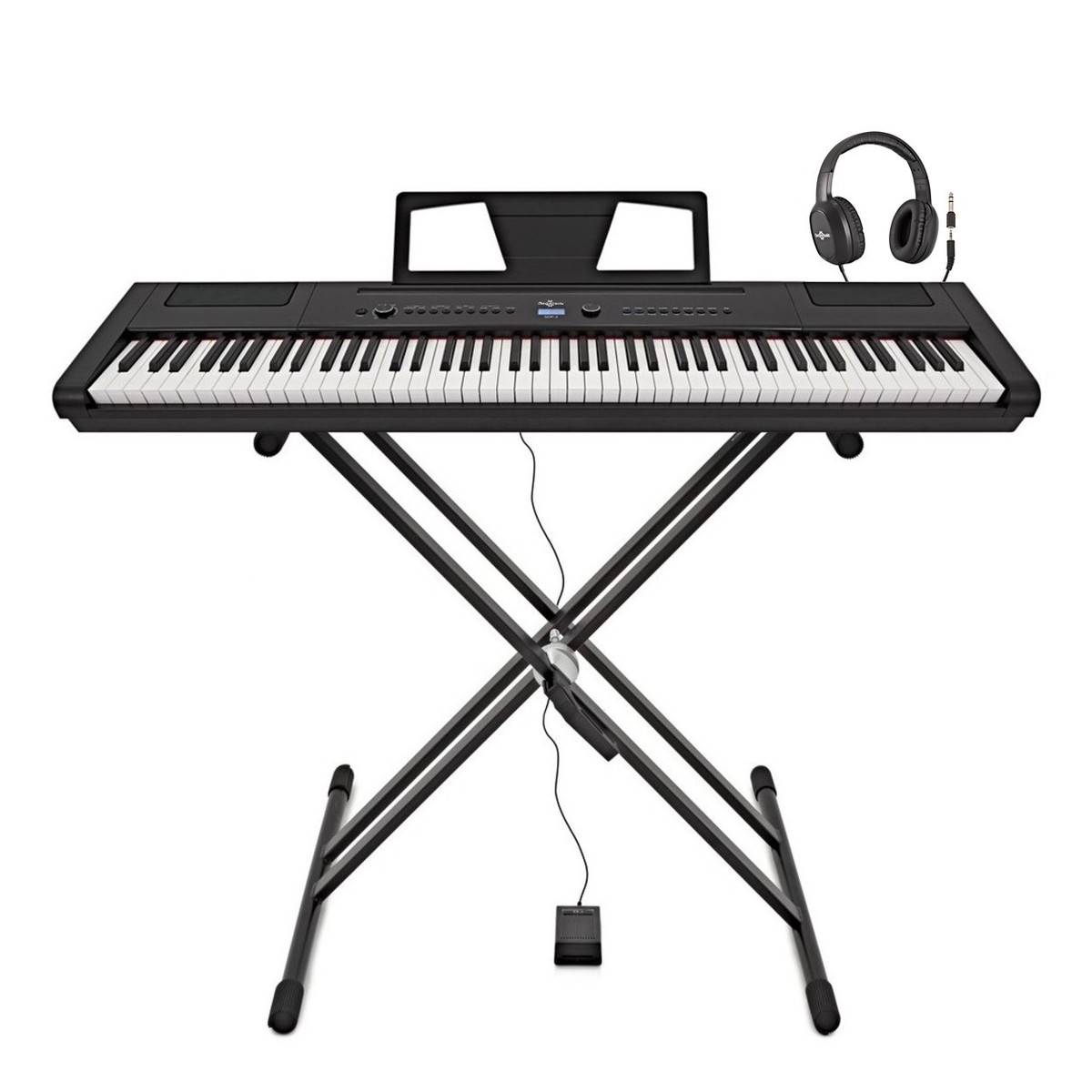 SDP-3 Stage Piano by Gear4music + Stand, Pedal and Headphones