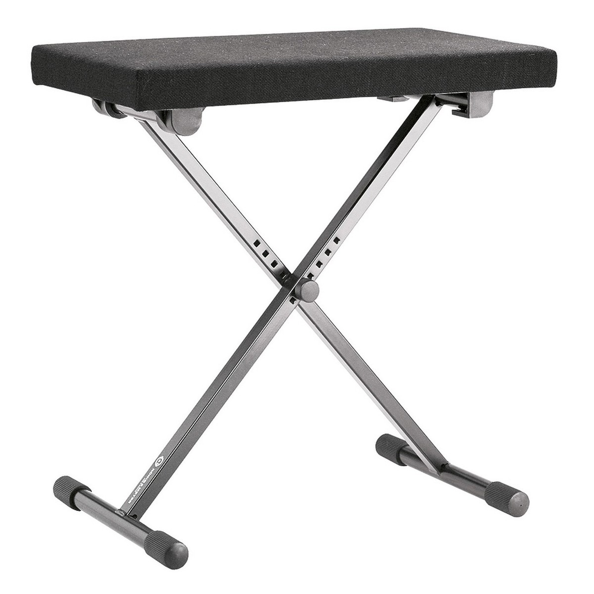 K&M 14066 Keyboard Bench, Fabric, Black