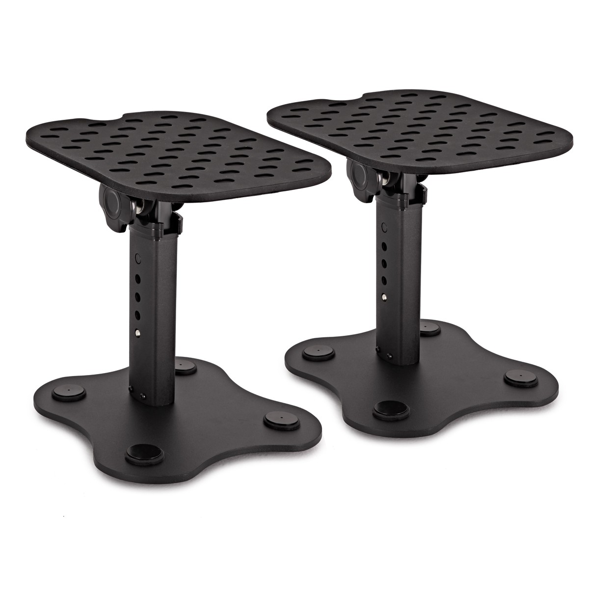 Deluxe Tilting Desktop Monitor Stands by Gear4music, Pair