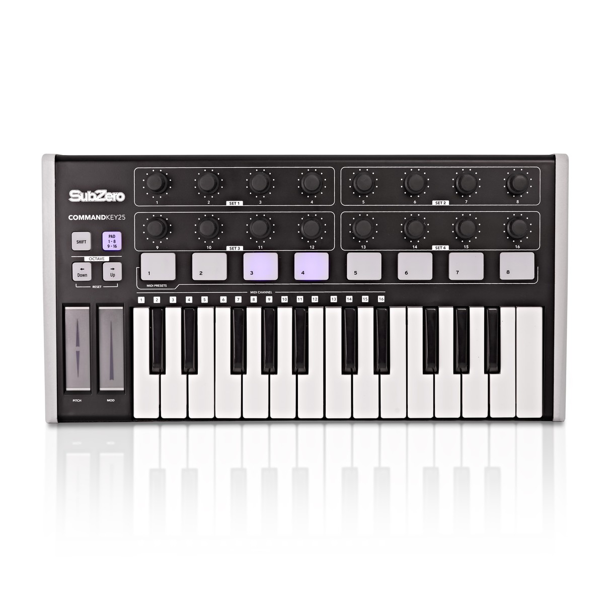 SubZero CommandKey25 Universal MIDI Controller