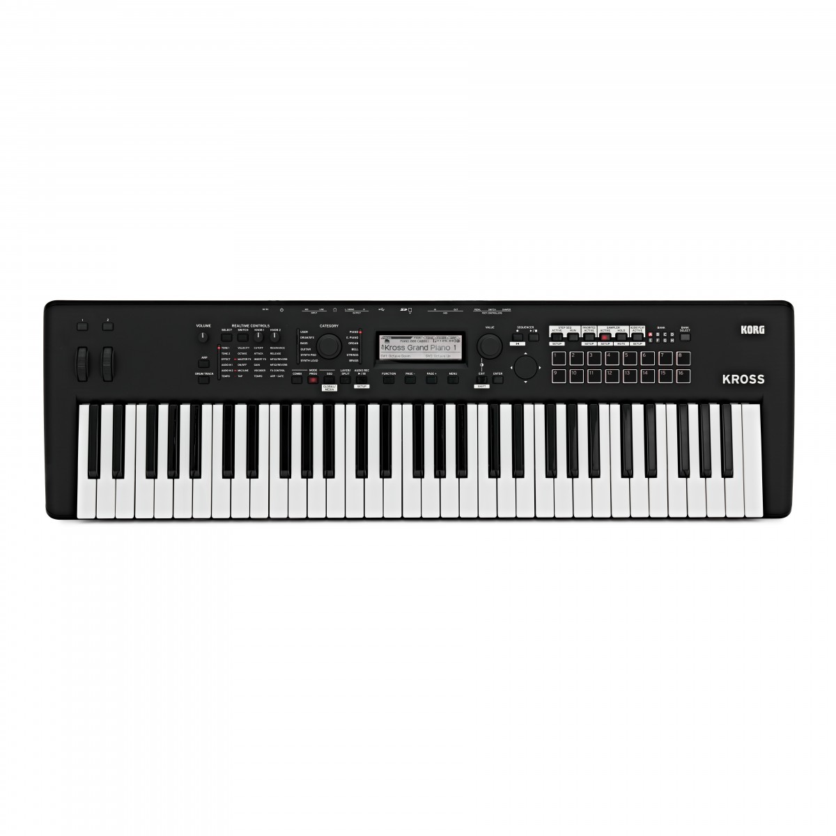 Korg Kross 2 61 Key Synthesizer Workstation, Matt Black