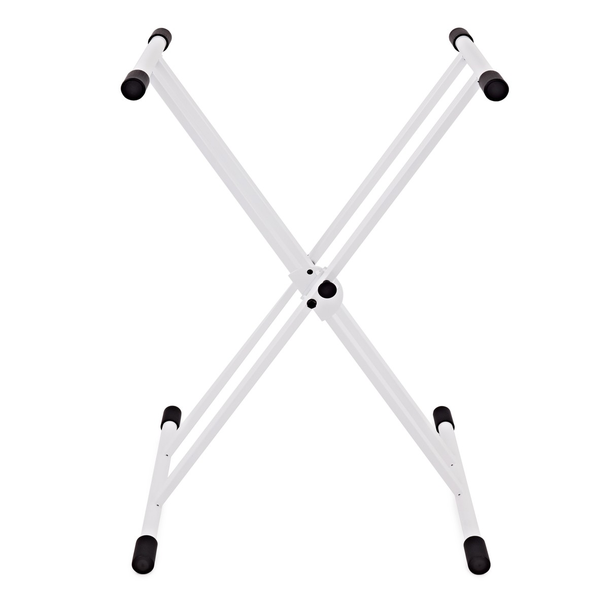 X-Frame Double Braced Keyboard Stand, White by Gear4music